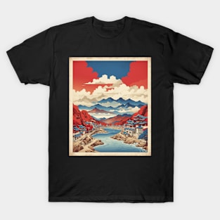 Changwon South Korea Travel Tourism Retro Vintage Art T-Shirt